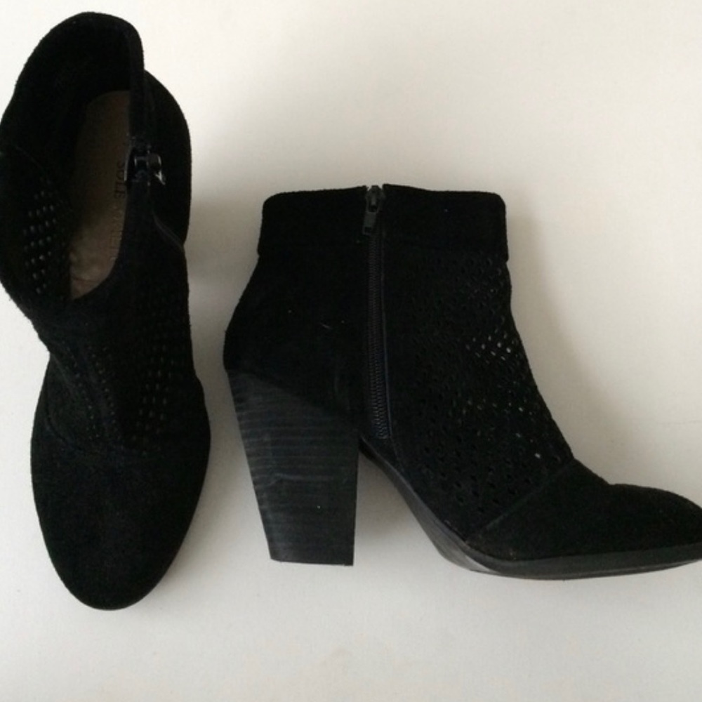 Sole Society Black Booties